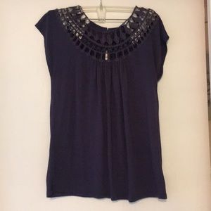 Greylin Sleeveless Embellished T-shirt Top.